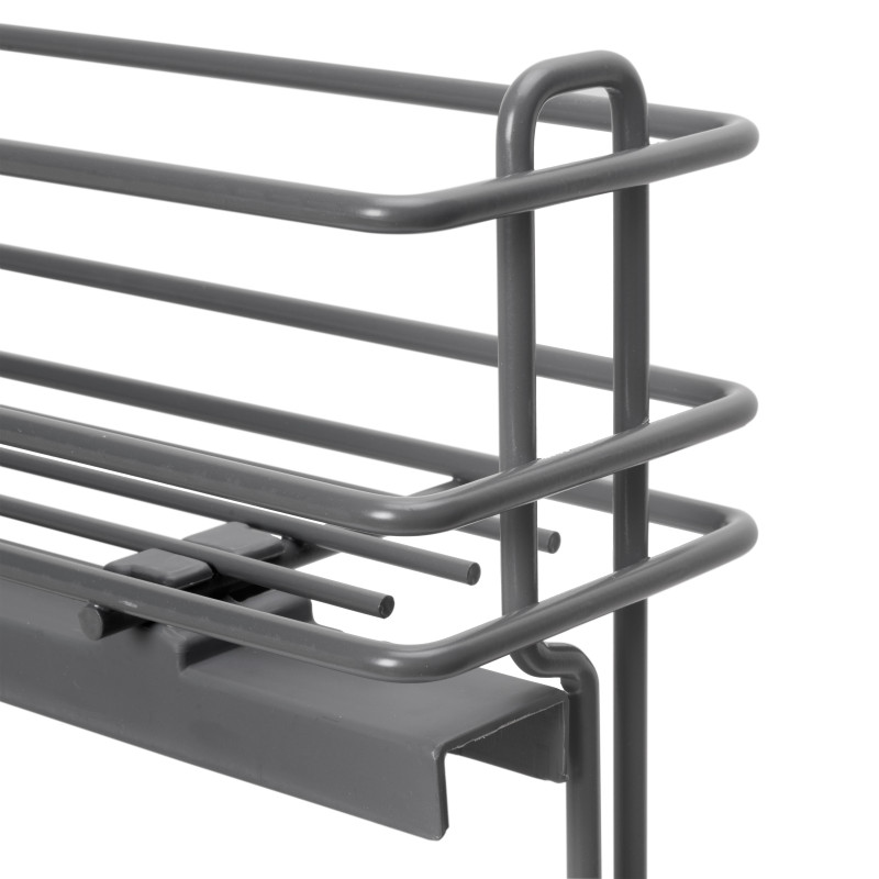 Portabottiglie estraibile SupraMax, modulo 150 mm, Acciaio, Cromato lucido