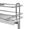 Portabottiglie laterale Supra 150mm Emuca acciaio alluminio cucina