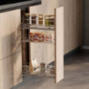 Portabottiglie estraibile Supramax 150mm Emuca acciaio cromato cucina