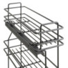 TitaneMax portabottiglie laterale estraibile con chiusura soft, modulo 150 mm, Acciaio, Grigio antracite