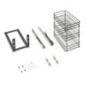 Portabottiglie estraibile Titanemax 200mm Emuca acciaio grigio cucina