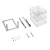 Portabottiglie estraibile Supramax sinistro 150mm 3 vassoi acciaio