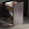 Portabottiglie estraibile Titanemax sinistro 150mm 3 vassoi grigio