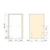 Portabottiglie estraibile Titanemax sinistro 150mm 3 vassoi grigio
