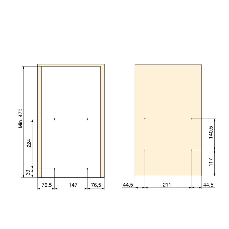 Portabottiglie estraibile SupraMax con chiusura soft, lato sinistro, 3 vassoi, unità 200 mm, Acciaio, Cromato lucido
