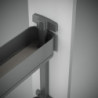 Carrello estraibile Supra 400mm Emuca acciaio cromato cucina soft close