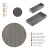 Carrello estraibile Supra 400mm Emuca acciaio cromato cucina soft close