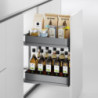 Portabottiglie estraibile Titane Simplex 150mm grigio antracite cucina