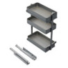 Portabottiglie estraibile Titane Simplex 200mm grigio antracite cucina