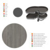 Carrello estraibile Harmony 300mm Emuca acciaio legno grigio cucina