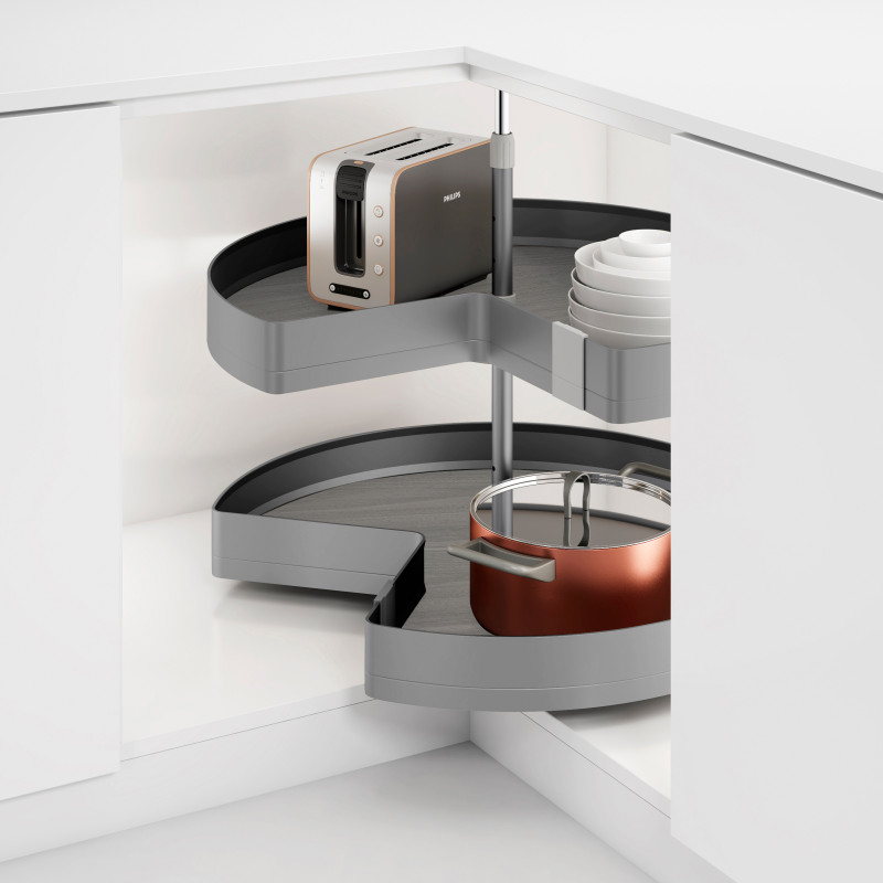 Carrello estraibile con cestelli Harmony 300mm acciaio cucina soft close