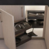 Carrello estraibile con cestelli e portapane Harmony con chiusura soft, Modulo larghezza 300mm altezza 700mm, Acciaio