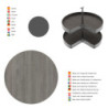 Carrello estraibile con cestelli Harmony 300mm acciaio cucina soft close