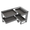 Angolare sinistro Lake Harmony Emuca cucina acciaio legno grigio