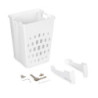 Sistema estraibile Harmony per mobili da cucina, Sinistra, Acciaio e Legno, Grigio antracite