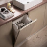 Sistema estraibile Harmony per mobili da cucina, Sinistra, Acciaio e Legno, Grigio antracite