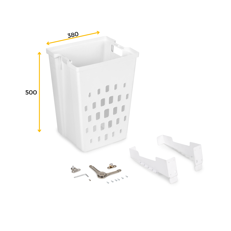 Sistema estraibile Harmony per mobili da cucina, Sinistra, Acciaio e Legno, Grigio antracite