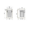 Sistema estraibile Harmony per mobili da cucina, Sinistra, Acciaio e Legno, Grigio antracite
