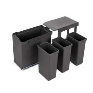 Zoom Fondi sotto lavello Sink, M100, 967x580mm, spessore della tavola 16mm, tagliabile, Tecnoplastica, Grigio antracite
