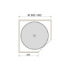 Tappeto antiscivolo cassetti Emuca effetto tessuto 20m grigio