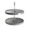 Tappeto antiscivolo per cassetti, effetto tessuto, lunghezza 20m x 480mm, Tecnoplastica, Grigio antracite