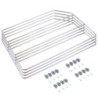 Set di piatti girevoli Shelvo a 1/2 luna, per modulo da 900 mm, Tecnoplastica e Alluminio, Grigia
