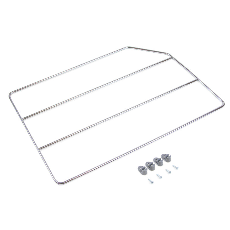 Set di piatti girevoli Shelvo a 1/2 luna, per modulo da 900 mm, Tecnoplastica e Alluminio, Grigia