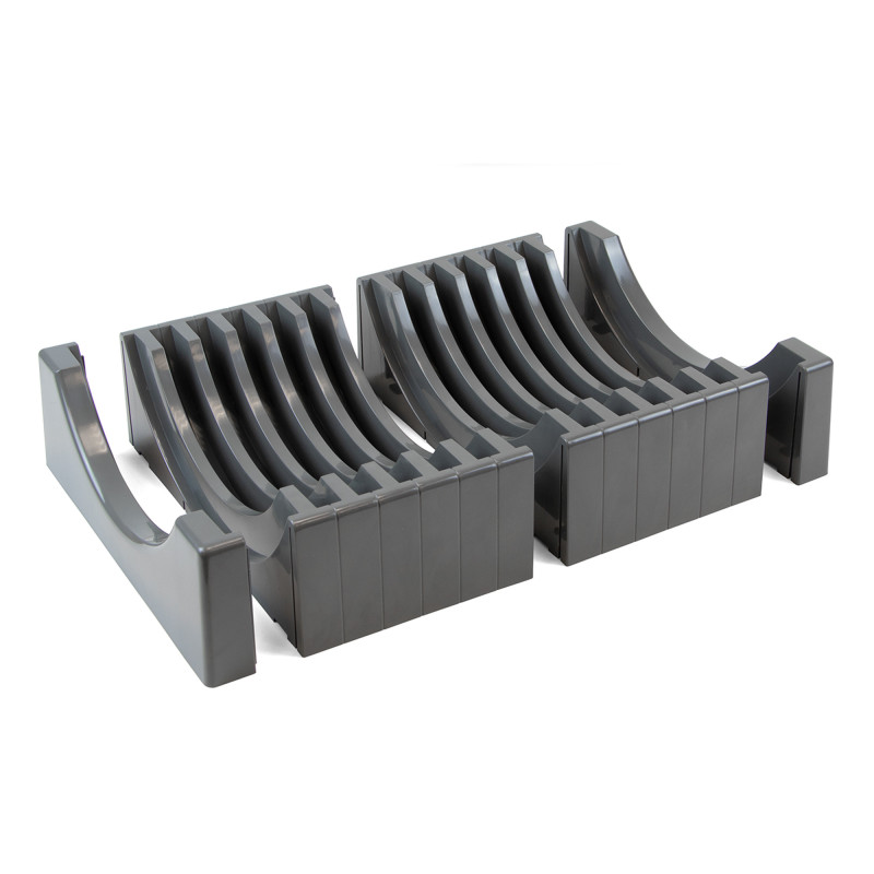 Kit di contenitori per cassetto da cucina con base Recycle altezza 266 mm, 1x15 lt, 2x7 lt, modulo 600 mm, Grigio antracit