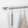 Portabicchieri per mobili a 4 linee, lunghezza 280 mm, Acciaio, Cromato lucido