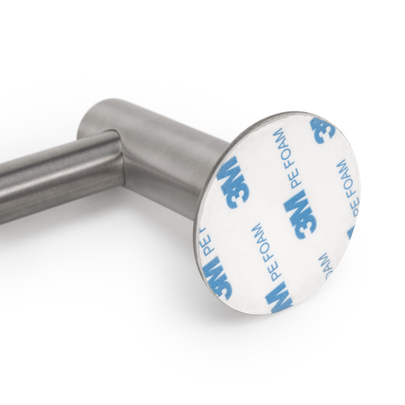 Portabicchieri per mobili a 4 linee, lunghezza 280 mm, Acciaio, Cromato lucido