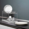 Organizzatore piatti cucina Emuca antracite, fino 13 piatti