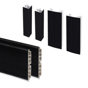 Kit Cassetto Cucina Recycle 800mm 4 Secchi Grigio Antracite