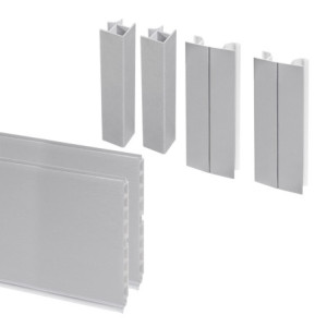 Tappeto Antiscivolo per Cassetti MiniRhomb 2m x 480mm Grigio