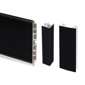 Zoom Kit di contenitori per cassetti da cucina con base Recycle altezza 266 mm, 2x15 lt, 2x7 lt, modulo 800 mm, Grigio antracit