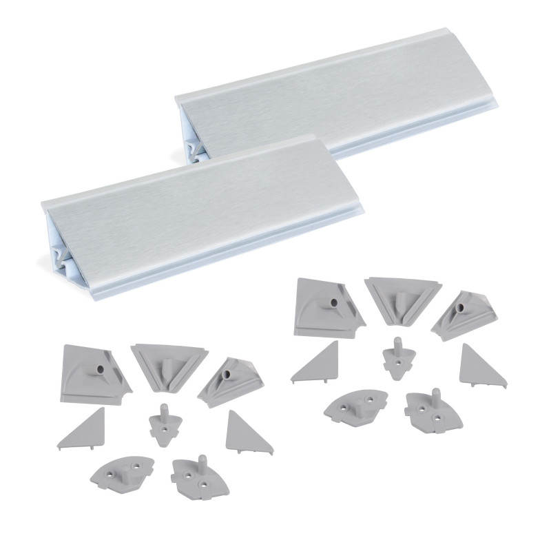 Tappeto Antiscivolo per Cassetti Diamond 2m x 480mm Grigio Antracite