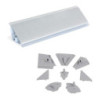 Tappeto Antiscivolo per Cassetti Diamond 2m x 480mm Grigio Antracite