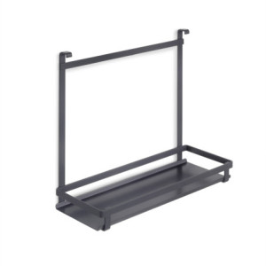 Kit di porta spezie Titane per mobile da cucina o pensile, Acciaio, Grigio antracite
