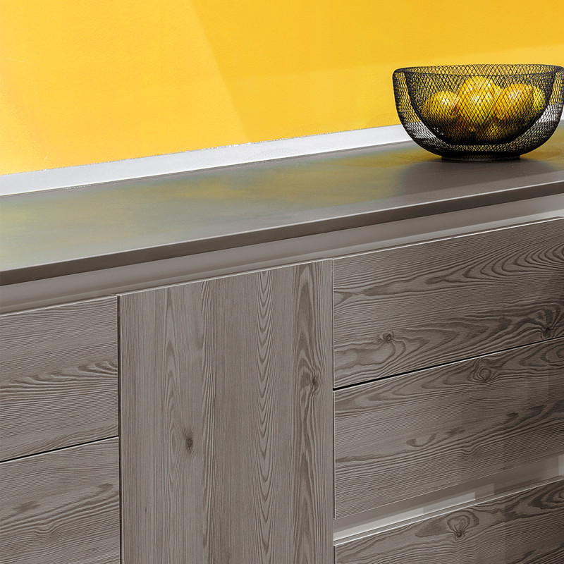 Tappeto Antiscivolo per Cassetti Diamond 2m x 480mm Grigio Antracite
