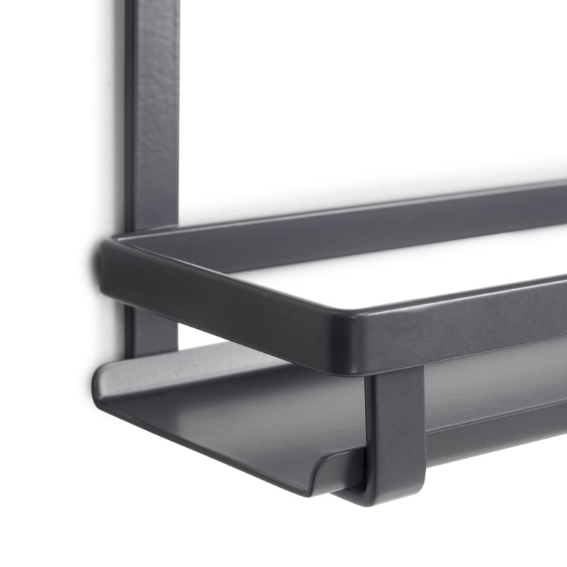 Lotto di 2 Zoccolo da cucina Plasline con accessori, altezza 100 mm, 2 barre lunghezza 2,35 m, Tecnoplastica, Nera