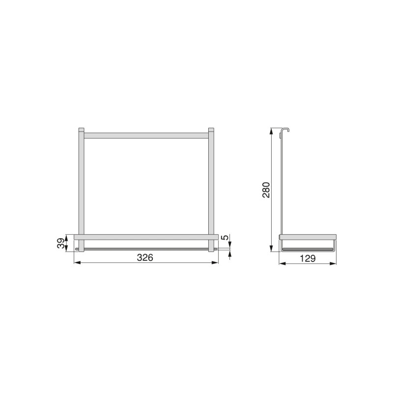 Kit di porta spezie Titane per mobile da cucina o pensile, Acciaio, Grigio antracite