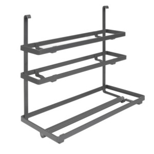Lotto di 2 Zoccolo per cucina Plasline con accessori, altezza 100 mm, 2 barre lunghezza 2,35 m, Tecnoplastica, Anodizzato