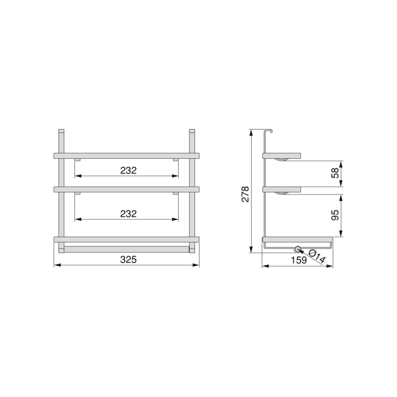 Lotto di 2 Zoccolo per cucina Plasline con accessori, altezza 100 mm, 2 barre lunghezza 2,35 m, Tecnoplastica, Anodizzato