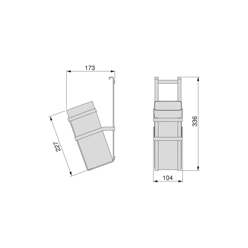 Lotto di 2 Zoccolo da cucina Plasline con accessori, altezza 150 mm, 2 barre lunghezza 2,35 m, Tecnoplastica, Nera