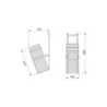 Lotto di 2 Zoccolo da cucina Plasline con accessori, altezza 150 mm, 2 barre lunghezza 2,35 m, Tecnoplastica, Nera