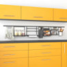 Lotto di 2 Zoccolo per cucina Plasline con accessori, altezza 150 mm, 2 barre lunghezza 2,35 m, Tecnoplastica, Anodizzato