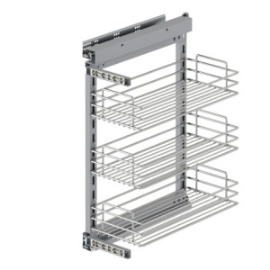 Appendiabiti Cucina Titane 1,1m Alluminio Grigio Antracite