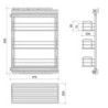 Appendiabiti Cucina Titane 1,1m Alluminio Grigio Antracite