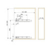Appendiabiti Cucina Titane 1,1m Alluminio Grigio Antracite