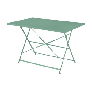Tavolo Bistro 110x70 verde Moia in ferro elegante e resistente