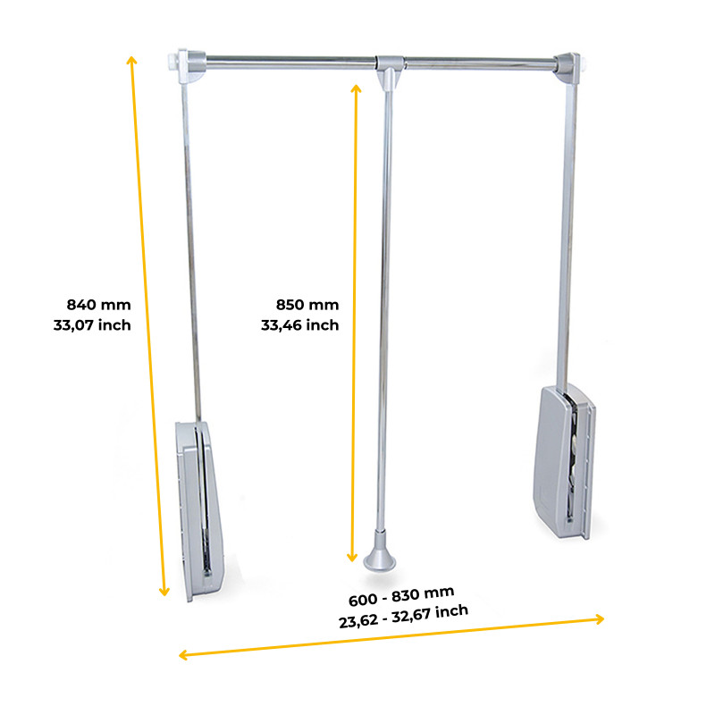 Set 5 Maniglie per Mobili Tanger 147mm Nero – Zama Verniciata